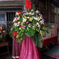 神明祝壽花籃A_弘曜花藝版權所有