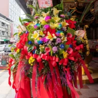 神明祝壽花籃B_弘曜花藝版權所有