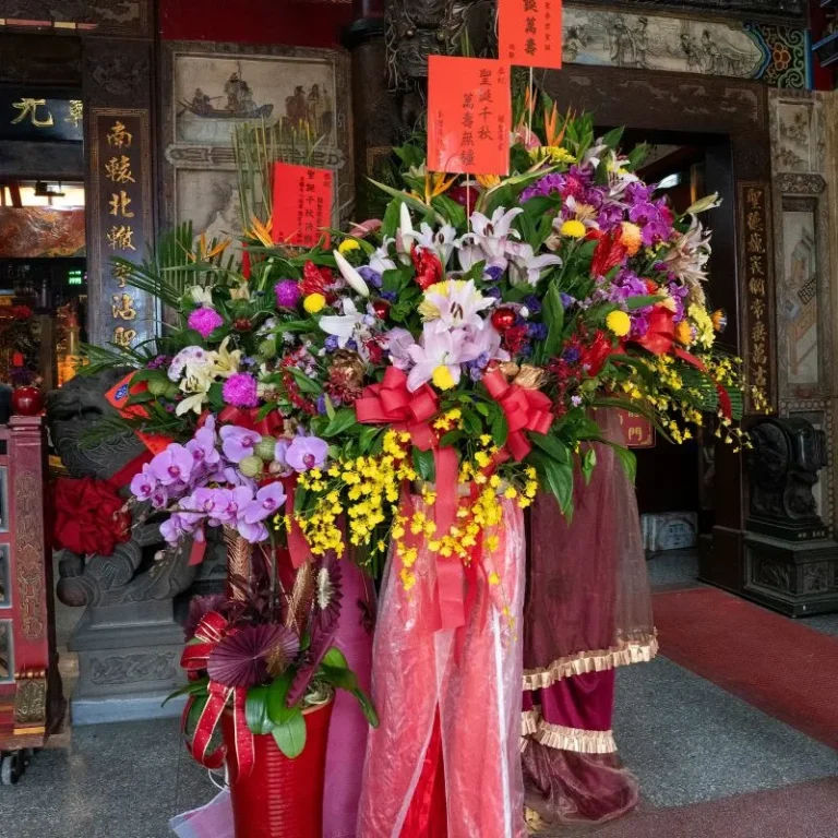 神明祝壽花籃C_弘曜花藝版權所有