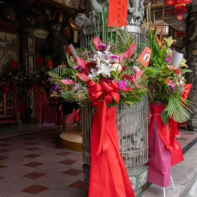 神明祝壽花籃E_弘曜花藝版權所有