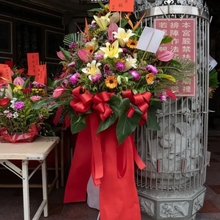 神明祝壽花籃G_弘曜花藝版權所有