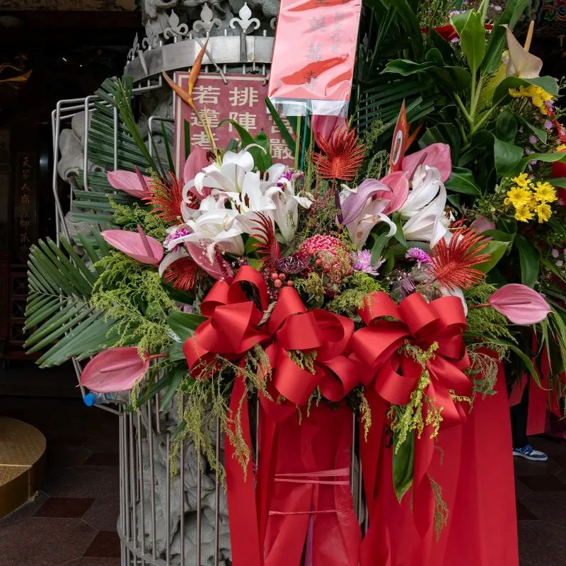 神明祝壽花籃H_弘曜花藝版權所有 神明祝壽花籃H_弘曜花藝版權所有