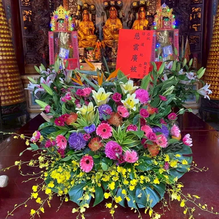 神明桌花A_弘曜花藝版權所有