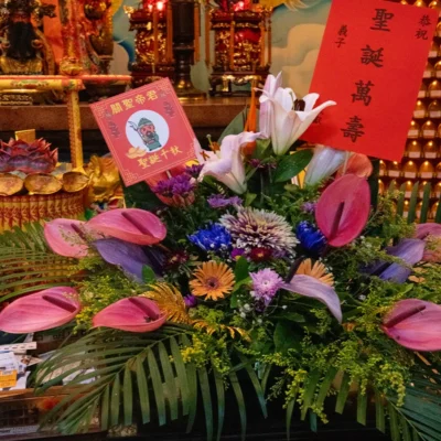 神明桌花F_弘曜花藝版權所有